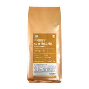 1Kg Coffee Cafe Blending義式濃縮60綜合咖啡豆, 未研磨咖啡豆, 1公斤, 1包, 未研磨