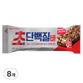 LOTTE 樂天 巧克力高蛋白棒, 40g, 8條