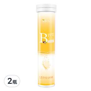 Bee Zin 康萃 綜合維生素B群發泡錠 百香果風味, 80g, 20顆, 2瓶