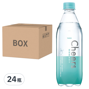 泰山 Cheers 氣泡水, 500ml, 24瓶