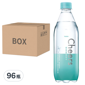 泰山 Cheers 氣泡水, 500ml, 96瓶