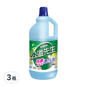 妙管家 公道先生漂白水, 2kg, 3瓶