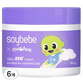 Soibebe嬰兒超Ato霜, 300g, 6個