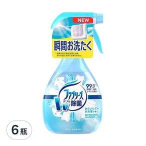 febreze 風倍清 織物除菌消臭噴霧 清新陽光, 370ml, 6瓶