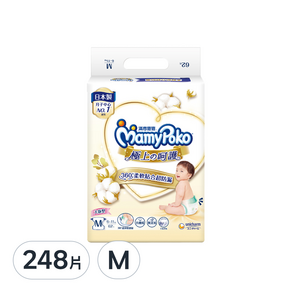 Mamypoko 滿意寶寶 極上の呵護 紙尿褲, 黏貼型, M, 6~11kg, 248片