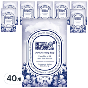 皇家花香衣櫃清新劑 Pure Blooming Soap S, 2.3克, 40個, 肥皂味