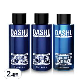 Dashu 脫髮洗髮水 50ml x 2p + 多合一沐浴露 50ml, 2組