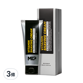 MINAM PROJECT MIP 維他命刮鬍膏, 80ml, 3條