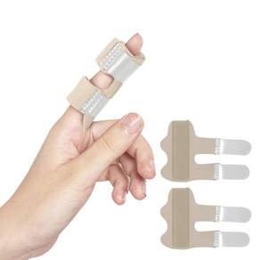 Body Q 醫生手指固定保護器 2入, 1組, 米色