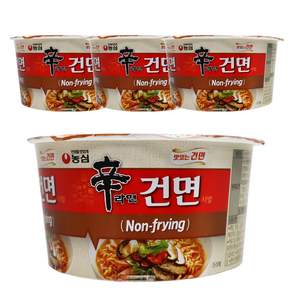 Nongshim 農心 韓國境內版 非油炸辛拉麵 77g, 4入