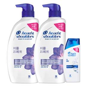 head & shoulders 海倫仙度絲 香水清新洗髮水 750ml x 2p + 深層清潔洗髮水 90ml 套組, 1組