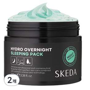 SKEDA 補水睡眠面膜霜, 100ml, 2個