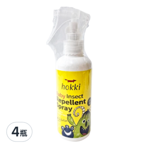 hokki 小怪獸 全護純萃防蚊噴霧, 200ml, 4瓶