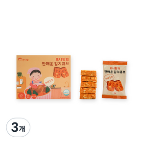 孩童食品不辣泡菜塊凍乾 8包入, 32g, 3個