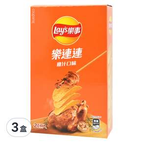 Lay's 樂事 洋芋片 雞汁 2包入, 102g, 3盒