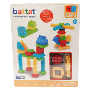 battat toys BB鬃毛積木 BT3070Z 2歲以上 56塊, 1盒