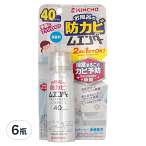 KINCHO 金鳥 浴室防霉噴霧 無香, 40ml, 6瓶