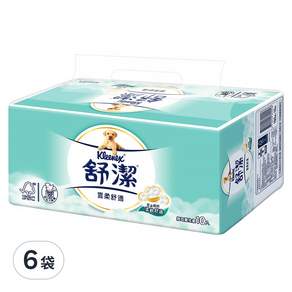 Kleenex 舒潔 雲柔舒適抽取衛生紙 100張, 10包, 6袋