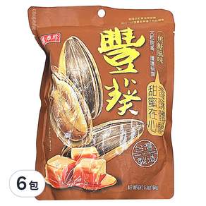 盛香珍 豐葵香瓜子 焦糖風味, 150g, 6包