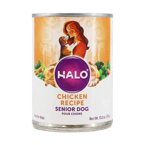 Halo 嘿囉 熟齡犬 罐頭飼料 關節保健, 鮮燉雞肉, 374g, 1罐