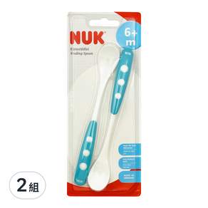 NUK 長柄學習湯匙 2入組, 顏色隨機, 2組