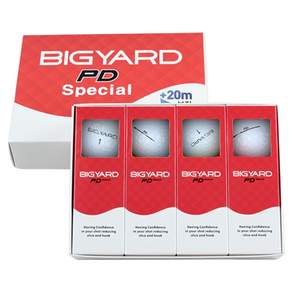 BIGYARD 經典彩色高爾夫球 12入, 白色的, 1組