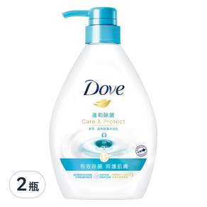 Dove 多芬 溫和除菌沐浴乳, 1000ml, 2瓶