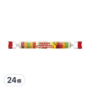 HARIBO 鈕扣Q軟糖 水果風味, 45g, 24條