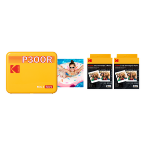 KODAK 柯達 Mini 3復古攜帶式卡匣照片影印機 60入, P300R(黃色)