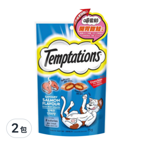 Temptations 喵愛餡 開胃三文魚, 甜鮭口味, 75g, 2包