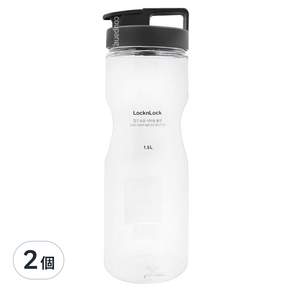 LocknLock 樂扣樂扣 輕鬆手提PET冷水壺 HAP814, 灰, 1.5L, 2個