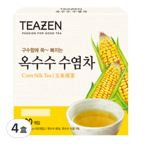 TEAZEN 玉米鬚茶, 1.5g, 100入, 4盒