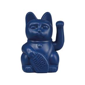 DONKEY PRODUCTS MANEKI NEKO 幸運紛招財貓 440g, 深藍色, 1個