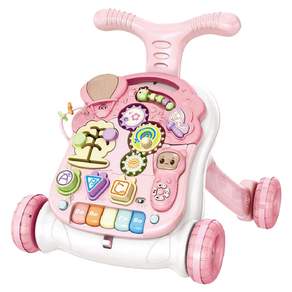 KiKimmy 寶寶三合一音樂助步車 H631-P, 粉色, 9個月以上, 1個