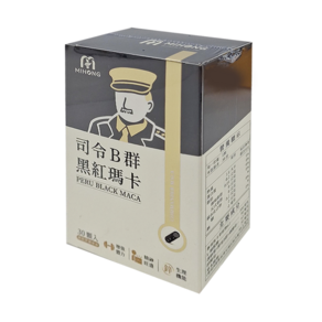 MIHONG 米鴻生醫 司令B群黑紅瑪卡, 500mg, 30顆, 1盒