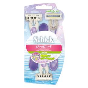 Schick 舒適牌 舒柔仕女輕便刀敏感肌 55g, 3入, 1包