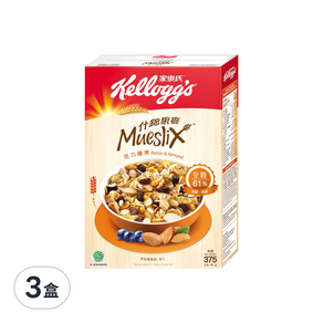 Kellogg's 家樂氏 Mueslix 什錦果麥 葡萄杏仁果, 375g, 3盒