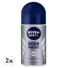 NIVEA 妮維雅 男士止汗爽身乳液 極限動力 滾珠瓶, 50ml, 2瓶