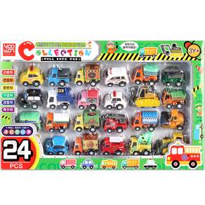 YOOWON 迷你汽車玩具組 24入, 混色