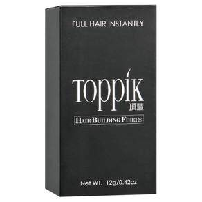 TOppiK 頂豐 增髮纖維 12g, 黑色 BLACK, 1瓶