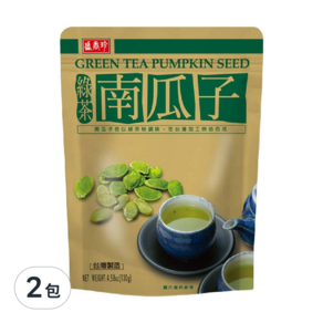 盛香珍 綠茶南瓜子, 130g, 2包