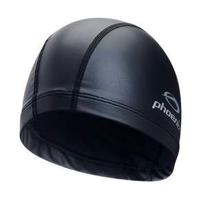 phoenix PU塗層泳帽, 黑色的