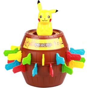 PoKeMoN 寶可夢 皮卡丘造型彈跳海盜桶玩具組, 混色