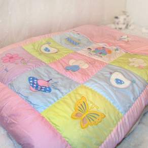 Petit Bedding 嬰兒4件式寢具組, 粉色