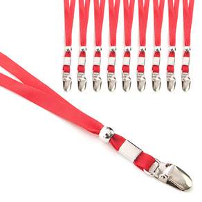 BiC 項鍊吊帶銘牌 9mm, 紅色, 10片