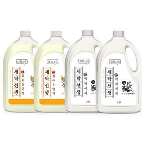 ATO Safe 洗衣精 2.5L 2入+衣物柔軟精 2.5L 花香 2入, 1組