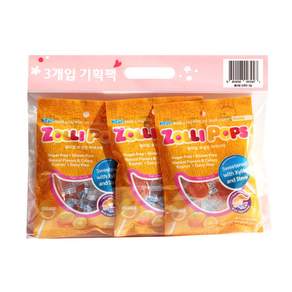 Jolly Pop 無糖棒棒糖橙, 40g, 橘子口味, 3袋