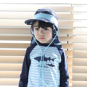 JOY MULTI 男童鯊魚印花遮陽帽