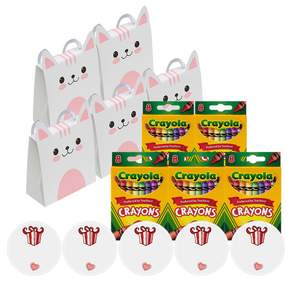 KINDER MOM Amos 園生日禮物 Crayola 8 色 5p 套組, 粉色的, 1套