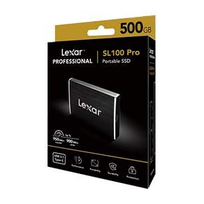 Lexar 雷克沙 外接式SSD固態硬碟 SL100 Pro, 500GB, 混色